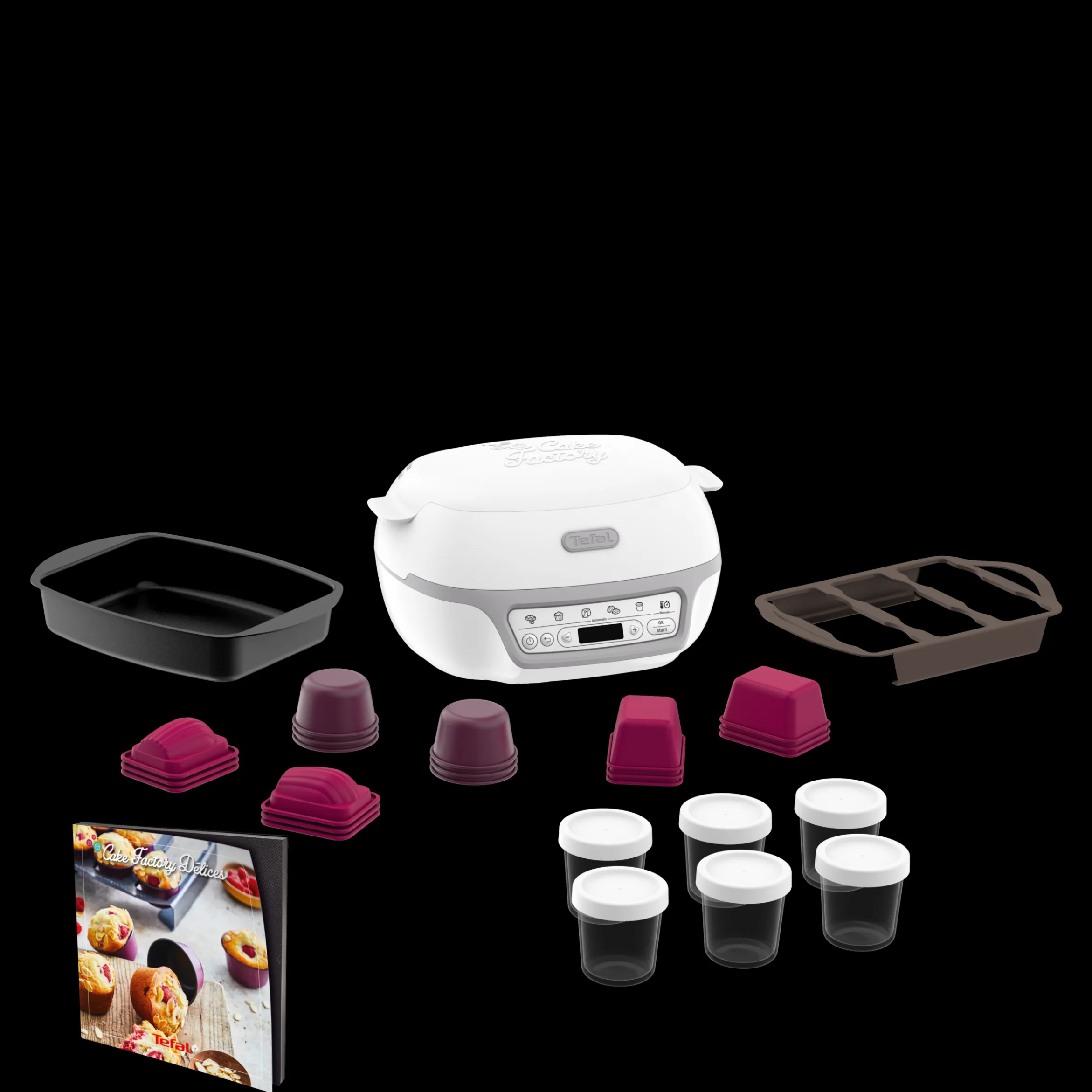 Cake Factory Délices Kuchenbackautomat Silver Maxi Pack KD8121