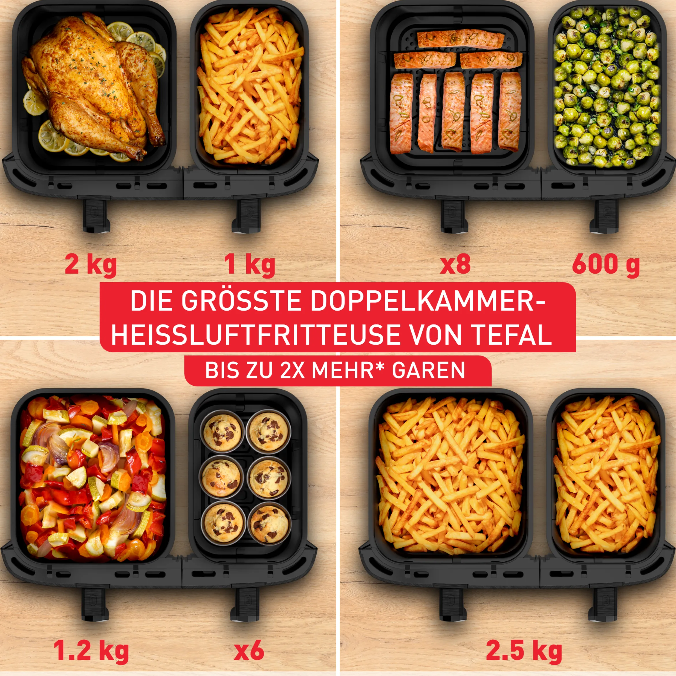 Dual Easy Fry XXL 11L Heißluftfritteuse EY9428