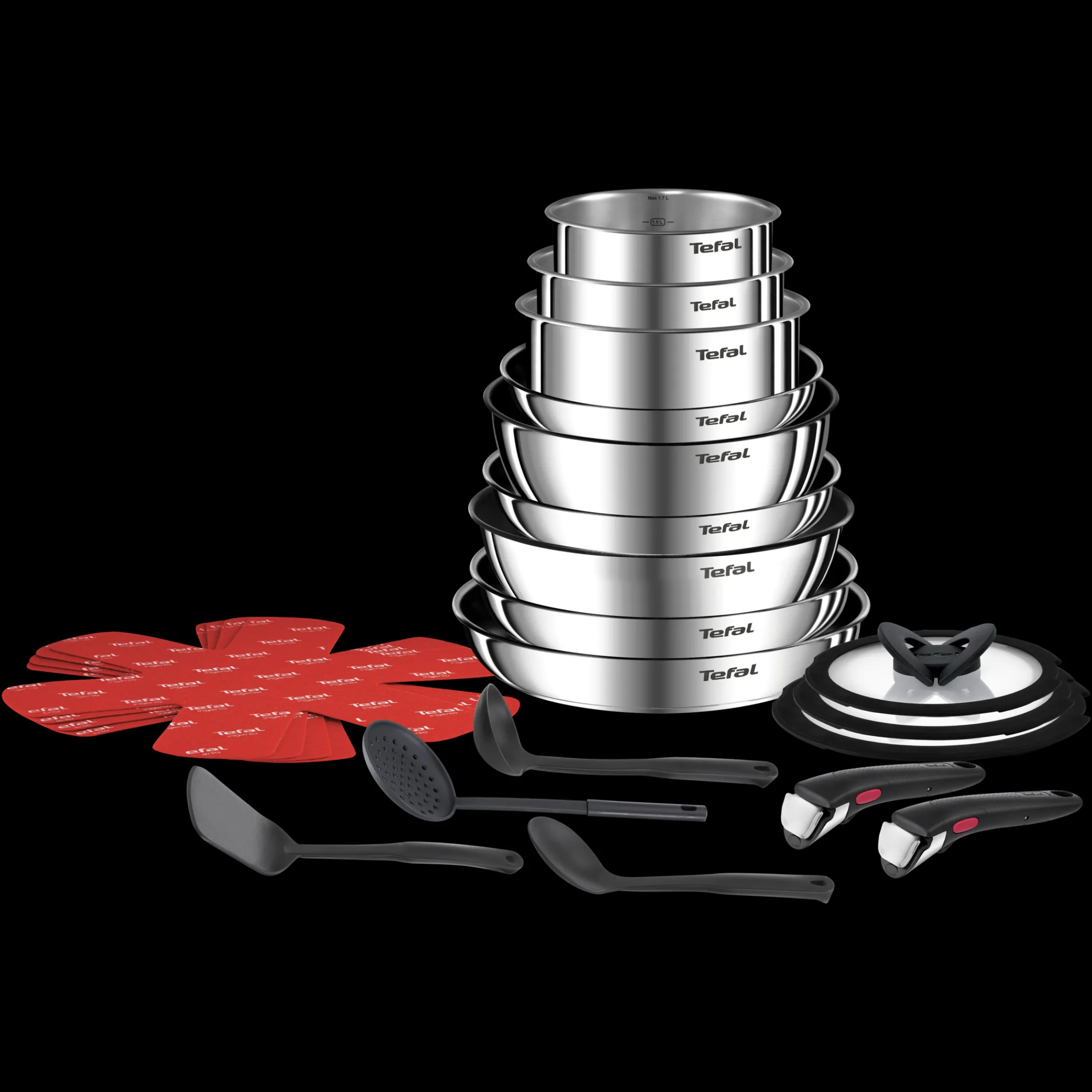 Ingenio Emotion On 22tlg. Kochgeschirr-Set aus Edelstahl L897SM